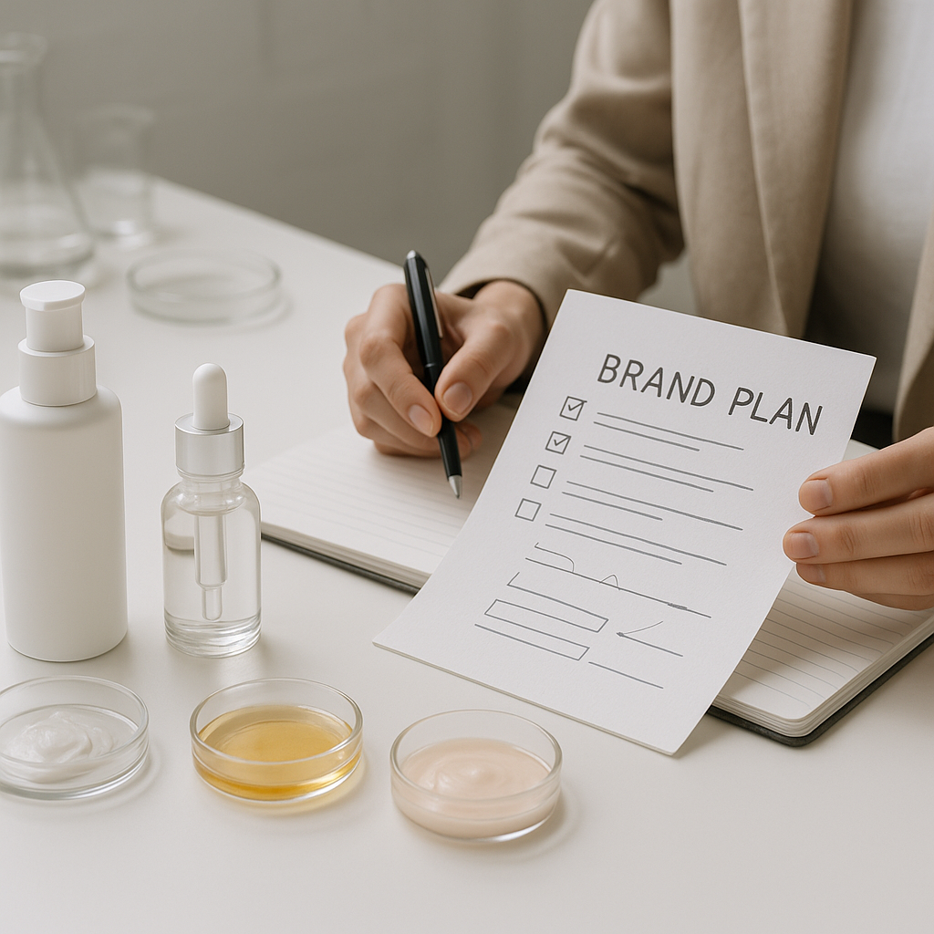 Planowanie własnej marki kosmetyków i produkcji małej serii private label